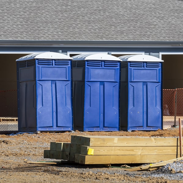 how do you dispose of waste after the portable restrooms have been emptied in North Centre